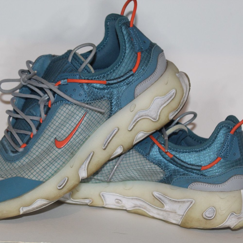 Nike React Live Rift Blue Orange Grey fog 10.5